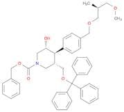 1-Piperidinecarboxylic acid, 3-hydroxy-4-[4-[[(2S)-3-methoxy-2-methylpropoxy]methyl]phenyl]-5-[(tr…