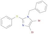 1H-Imidazole, 4,5-dibromo-1-(phenylmethyl)-2-(phenylthio)-