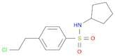 Benzenesulfonamide, 4-(2-chloroethyl)-N-cyclopentyl-