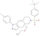 1H-Pyrazolo[3,4-g]isoquinoline, 4a-(ethoxymethyl)-1-(4-fluorophenyl)-4,4a,5,6,7,8-hexahydro-6-[[4-…