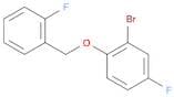 2-Bromo-4-fluoro-1-(2-fluorobenzyloxy)benzene