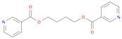 3-Pyridinecarboxylic acid, 3,3'-(1,4-butanediyl) ester