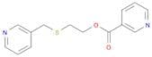 3-Pyridinecarboxylic acid, 2-[(3-pyridinylmethyl)thio]ethyl ester