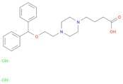 1-Piperazinebutanoicacid, 4-[2-(diphenylmethoxy)ethyl]-, hydrochloride (1:2)