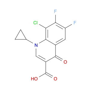 3-Quinolinecarboxylic acid, 8-chloro-1-cyclopropyl-6,7-difluoro-1,4-dihydro-4-oxo-