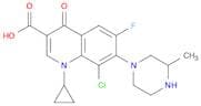 3-Quinolinecarboxylicacid,8-chloro-1-cyclopropyl-6-fluoro-1,4-dihydro-7-(3-methyl-1-piperazinyl)-4…