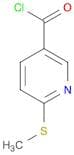 3-Pyridinecarbonylchloride, 6-(methylthio)-