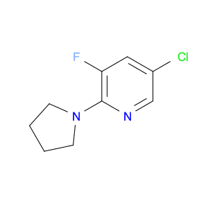 5-CHLORO-3-FLUORO-2-(PYRROLIDIN-1-YL)PYRIDINE