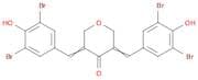 4H-Pyran-4-one, 3,5-bis[(3,5-dibromo-4-hydroxyphenyl)methylene]tetrahydro-