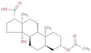 Androstane-17-carboxylic acid, 3-(acetyloxy)-14-hydroxy-, (3β,5β,14β,17β)- (9CI)