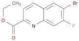 2-Quinolinecarboxylic acid, 6-bromo-7-fluoro-, ethyl ester