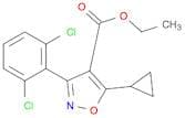 4-Isoxazolecarboxylic acid, 5-cyclopropyl-3-(2,6-dichlorophenyl)-, ethyl ester