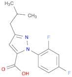 1H-Pyrazole-5-carboxylic acid, 1-(2,4-difluorophenyl)-3-(2-methylpropyl)-