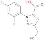 1H-Pyrazole-5-carboxylic acid, 1-(2,4-difluorophenyl)-3-ethyl-