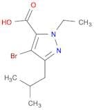 4-bromo-1-ethyl-3-(2-methylpropyl)-1H-pyrazole-5-carboxylic acid