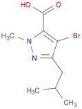 4-bromo-1-methyl-3-(2-methylpropyl)-1H-pyrazole-5-carboxylic acid