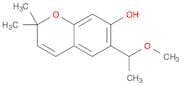 2H-1-Benzopyran-7-ol, 6-(1-methoxyethyl)-2,2-dimethyl- (9CI)