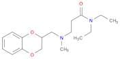 Propanamide,3-[[(2,3-dihydro-1,4-benzodioxin-2-yl)methyl]methylamino]-N,N-diethyl-