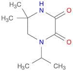 2,3-Piperazinedione, 5,5-dimethyl-1-(1-methylethyl)-
