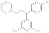 Morpholine, 4-[3-(4-chlorophenyl)-3-(2,6-dimethyl-4-pyridinyl)propyl]-
