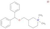Piperidinium, 3-[(diphenylmethoxy)methyl]-1,1-dimethyl-, bromide (1:1)
