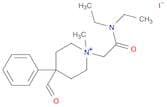 Piperidinium, 1-[2-(diethylamino)-2-oxoethyl]-4-formyl-1-methyl-4-phenyl-, iodide (1:1)