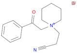 Piperidinium, 1-(2-cyanoethyl)-1-(2-oxo-2-phenylethyl)-, bromide (1:1)