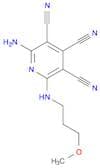 3,4,5-Pyridinetricarbonitrile, 2-amino-6-[(3-methoxypropyl)amino]-