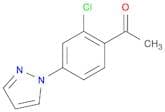 1-[2-chloro-4-(1H-pyrazol-1-yl)phenyl]ethan-1-one