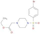 Ethyl 2-(4-(4-bromophenylsulfonyl)piperazinoacetate