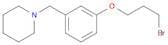 Piperidine, 1-[[3-(3-bromopropoxy)phenyl]methyl]-