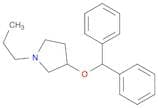 Pyrrolidine, 3-(diphenylmethoxy)-1-propyl-