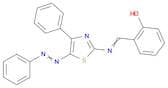 Phenol, 2-[[[4-phenyl-5-(2-phenyldiazenyl)-2-thiazolyl]imino]methyl]-