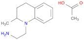 1(2H)-Quinolineethanamine, 3,4-dihydro-2-methyl-, acetate (1:1)