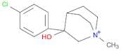 1-Azoniabicyclo[2.2.2]octane, 3-(4-chlorophenyl)-3-hydroxy-1-methyl-