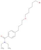 Benzamide, 4-[4-[(6-bromohexyl)oxy]butyl]-N,N-diethyl-