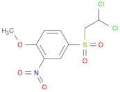 Benzene, 4-[(2,2-dichloroethyl)sulfonyl]-1-methoxy-2-nitro-