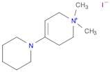 Pyridinium, 1,2,3,6-tetrahydro-1,1-dimethyl-4-(1-piperidinyl)-, iodide (1:1)