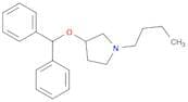 Pyrrolidine, 1-butyl-3-(diphenylmethoxy)-