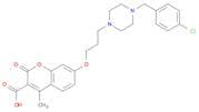 2H-1-Benzopyran-3-carboxylicacid, 7-[3-[4-[(4-chlorophenyl)methyl]-1-piperazinyl]propoxy]-4-methyl…