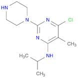 6-Chloro-N-isopropyl-5-methyl-2-(piperazin-1-yl)pyrimidin-4-amine