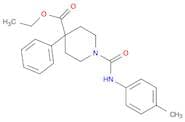 4-Piperidinecarboxylic acid, 1-[[(4-methylphenyl)amino]carbonyl]-4-phenyl-, ethyl ester