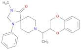 1,3,8-Triazaspiro[4.5]decan-4-one, 8-[1-(2,3-dihydro-1,4-benzodioxin-2-yl)ethyl]-3-methyl-1-phenyl-