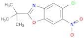 Benzoxazole, 5-chloro-2-(1,1-dimethylethyl)-6-nitro-