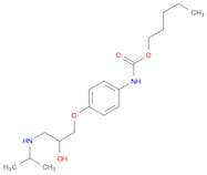 Carbamic acid, [4-[2-hydroxy-3-[(1-methylethyl)amino]propoxy]phenyl]-, pentyl ester (9CI)