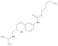 Carbamic acid, [3-[2-hydroxy-3-[(1-methylethyl)amino]propoxy]phenyl]-, pentyl ester (9CI)