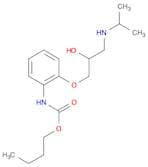 Carbamic acid, [2-[2-hydroxy-3-[(1-methylethyl)amino]propoxy]phenyl]-, butyl ester (9CI)