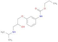 Carbamic acid, [3-[2-hydroxy-3-[(1-methylethyl)amino]propoxy]phenyl]-, propyl ester (9CI)