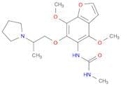 Urea, N-[4,7-dimethoxy-6-[2-(1-pyrrolidinyl)propoxy]-5-benzofuranyl]-N'-methyl-