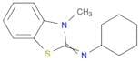 Cyclohexanamine, N-(3-methyl-2(3H)-benzothiazolylidene)-